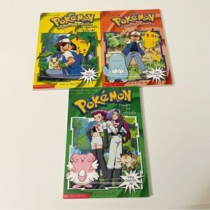 Lot of 3 Pokemon Books 19 20 21 Scholastic Books